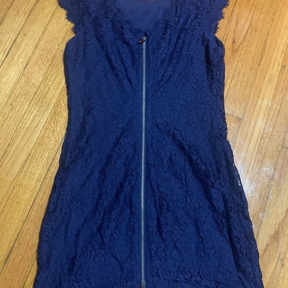Diane Von Furstenberg DVF Barbara Lace Dress Midnight sz 10 MSRP $368 - Picture 6 of 11